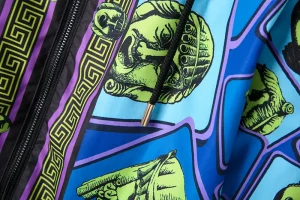 Veste Versace Homme bleu Le Maschere(10)