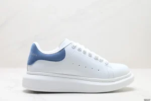 alexander mcqueen basket femme blanche navy blue