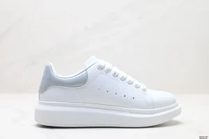 alexander mcqueen chaussure femme blanc argente