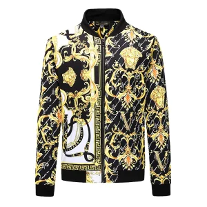 veste Versace Blousons medusa print zip-through