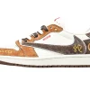 Air Jordan 1 Travis Scott Fragment Gucci Serpent brun STYLE-DM9288-01