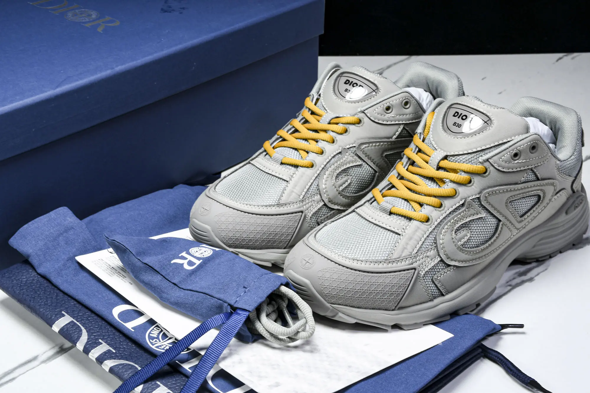 CD Dior x Stone Island B30 Sneaker Gray(5)