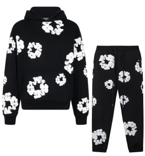 Denim Tears Cotton Wreath Tracksuit Black Survêtement