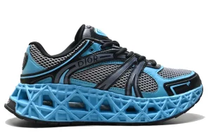 B35 NXXT Sneaker Neon Blue and Black Technical Fabric SYTLE-3SN323ZDX_H569.webp