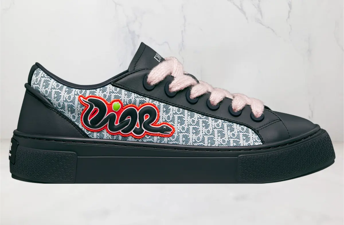 Dior And Kaws B33 Navy Blue Calfskin Blue SKU-3SN303ZEY-H514.webp