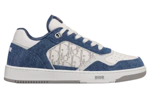 Dior B27 Low Blanche Smooth Calfskin Blue Denim SKU-3SN272ZAC-H580.webp