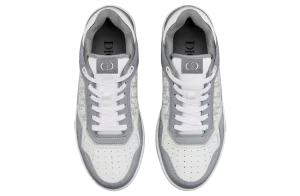Dior B27 Low Gris Smooth Calfskin Blanche Oblique Galaxy Leather SKU-3SN272ZIJ-H890(2).webp