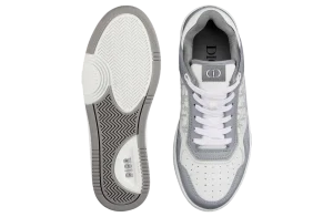 Dior B27 Low Gris Smooth Calfskin Blanche Oblique Galaxy Leather SKU-3SN272ZIJ-H890(4).webp