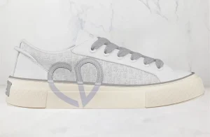 Dior B33 Gris Smooth Calfskin Gris Oblique Jacquard SKU-3SN303ZDE-H068.webp