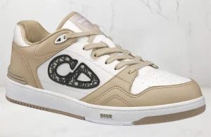 Dior B57 Low Beige Blanche Smooth Calfskin SKU-3SN318ZXU-H160(1).webp