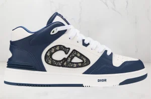 Dior B57 Mid Navy Blue Blanche Smooth Calfskin SKU-3SH141ZXU-H553.webp