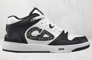 Dior B57 Mid Noir Blanche Smooth Calfskin SKU-3SH141ZXU-H960.webp