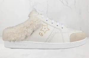Dior Star Femme Blanche Calfskin Shearling SKU-KCK369VES-S09W.webp