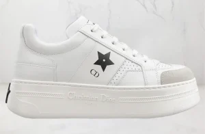 Dior Star Platform Femme Blanche Calfskin Noir SKU-KCK413CLD-S19W.webp