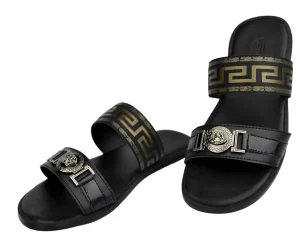 Versace Sandales Black Slippers Medusa Barocco.webp