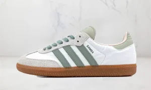 Adidas Samba OG Cloud White Silver Green SKU-ID0492.webp