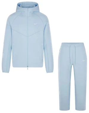 Ensemble de survetement Nike x NOCTA Tech Fleece bleu.webp