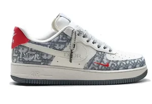 Custom Dior Air Force 1 Sneakers Gris.webp