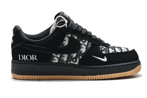 Nike Air Force 1 Dior Style Noir Sneakers Unisex.webp