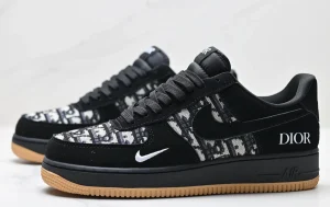 Nike Air Force 1 Dior Style Noir Sneakers Unisex(1).webp