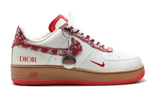 Nike Air Force 1 Low x Dior White and Red Sneakers with Dior Print.webp