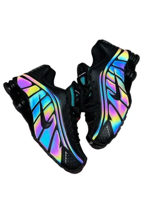 Nike Shox R4 Reflective SE Noir Seaweed STYLE-IM6596-001(2)