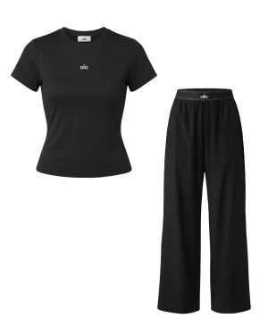 Ensemble Alo Noir Femme
