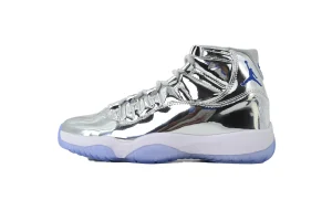 Air Jordan 11 PE Chrome Silver Metallic vue 2