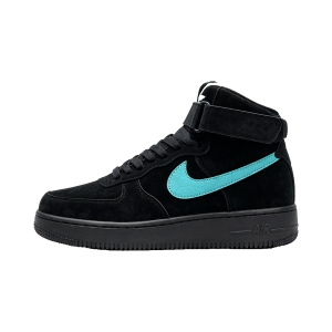 Nike Air Force 1 07 Mid 1837 Black Tiffany Blue SKU-DZ1382-101